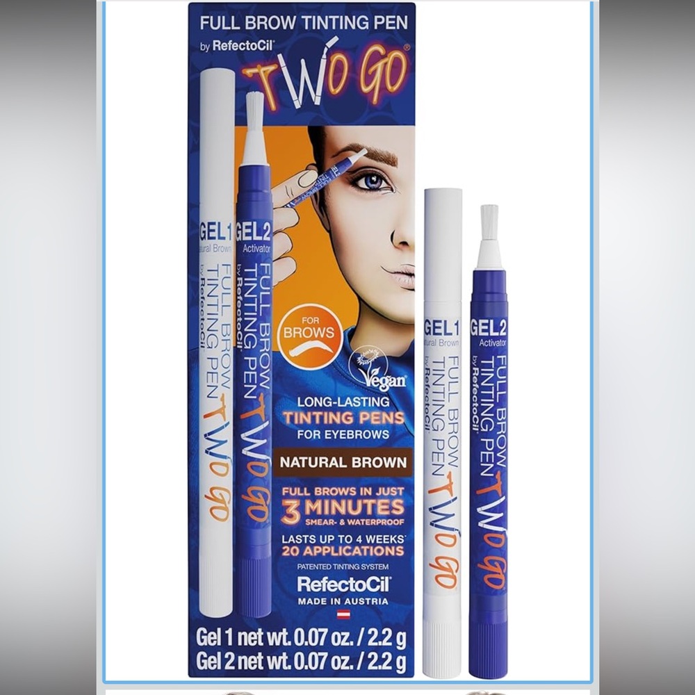 REFECTOCIL Go Full Brow Tinting Pen Waterproof and Smudgeproof Natural Brown NEW